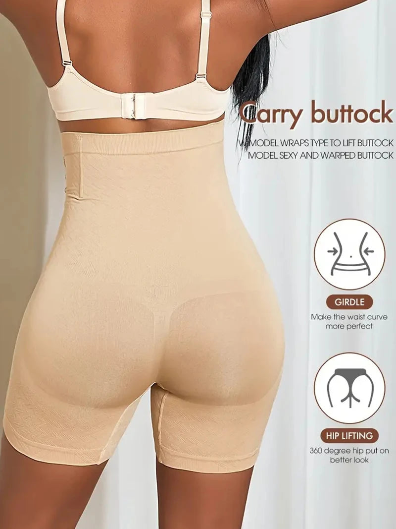 Cinta Modeladora Feminina Firme Controle de Barriga com Gancho Levantador de Bumbum Cinta Alta Modelador Corporal Feminino Emagrecimento